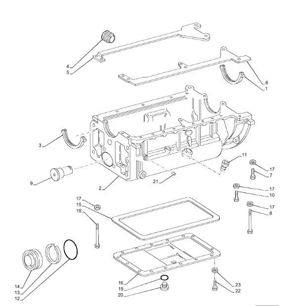 47909214 - Прокладка верхн. лев. поддона ДВС TD5.110/JX110
